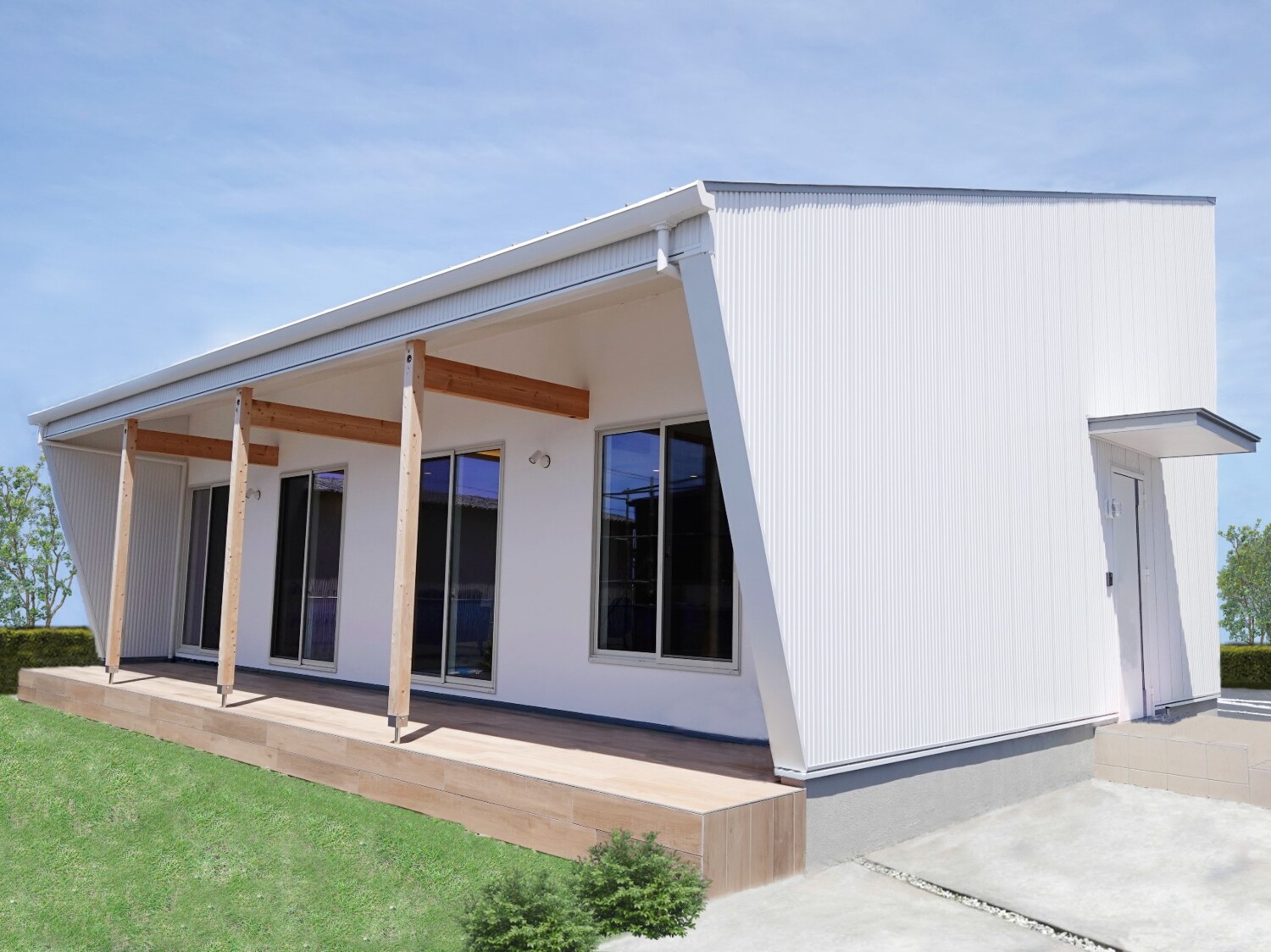 【岐阜県本巣市】白で統一されたスタイリッシュな平屋のお家